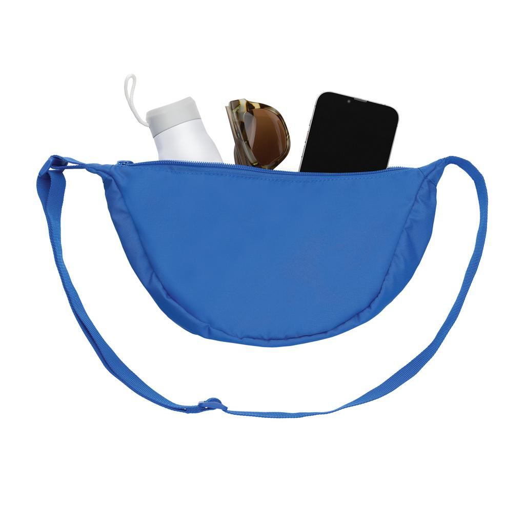 Geantă tip sling în formă de semilună Crescent AWARE™ RPET royal blue