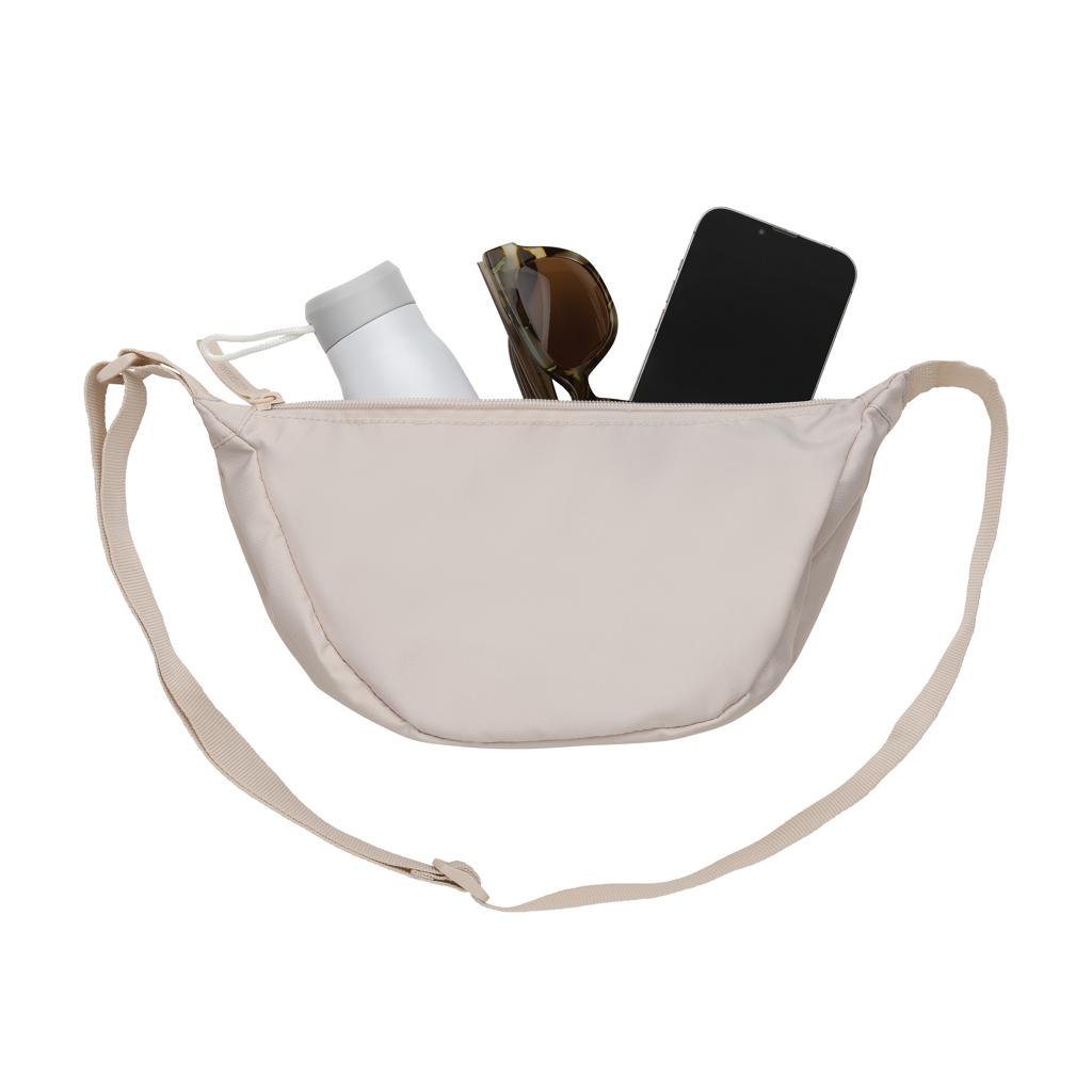 Geantă tip sling în formă de semilună Crescent AWARE™ RPET beige