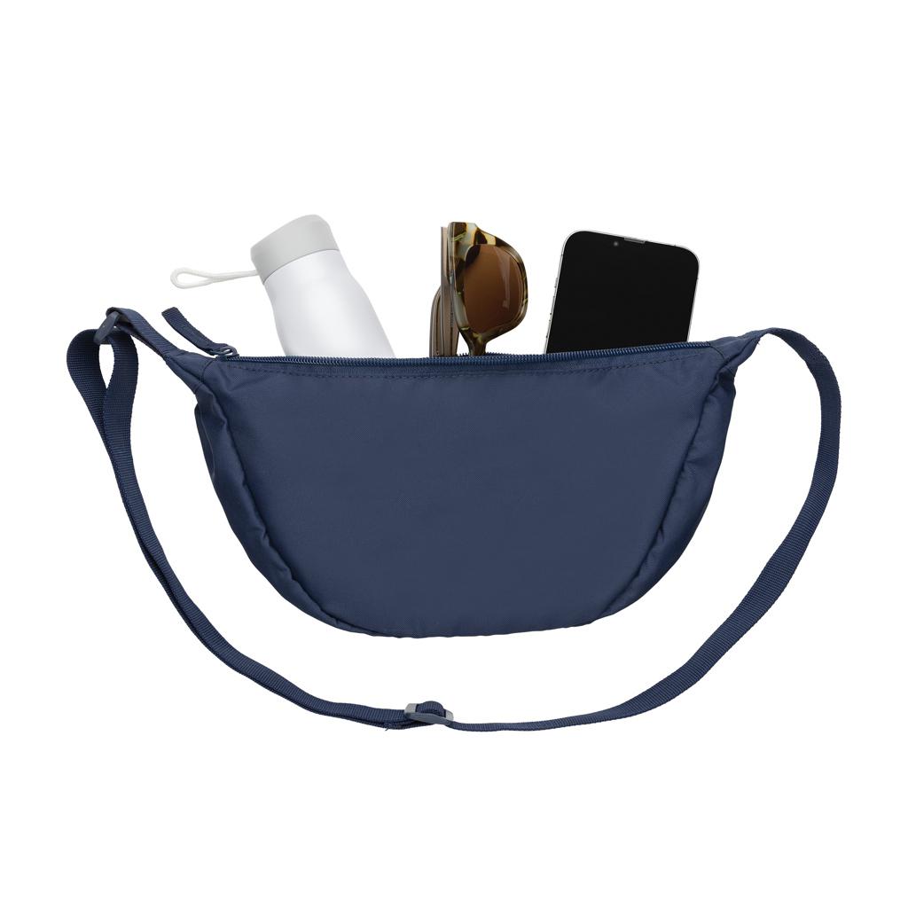 Geantă tip sling în formă de semilună Crescent AWARE™ RPET navy