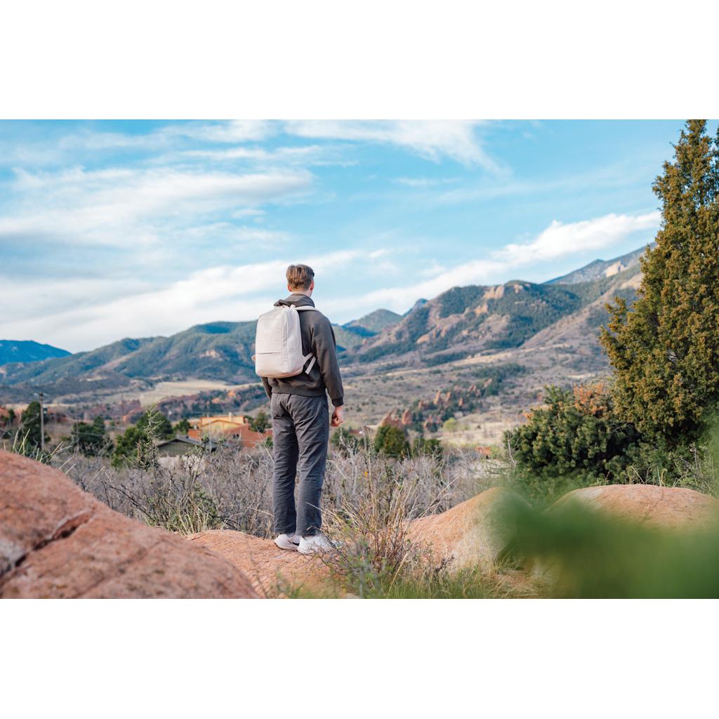 Rucsac standard pentru laptop de 15.6 inch Armond AWARE™ RPET beige