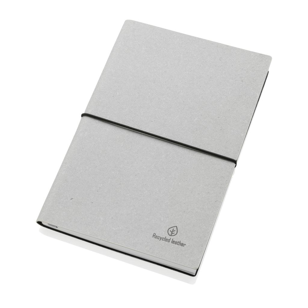 Carnet din piele reciclată A5 light grey