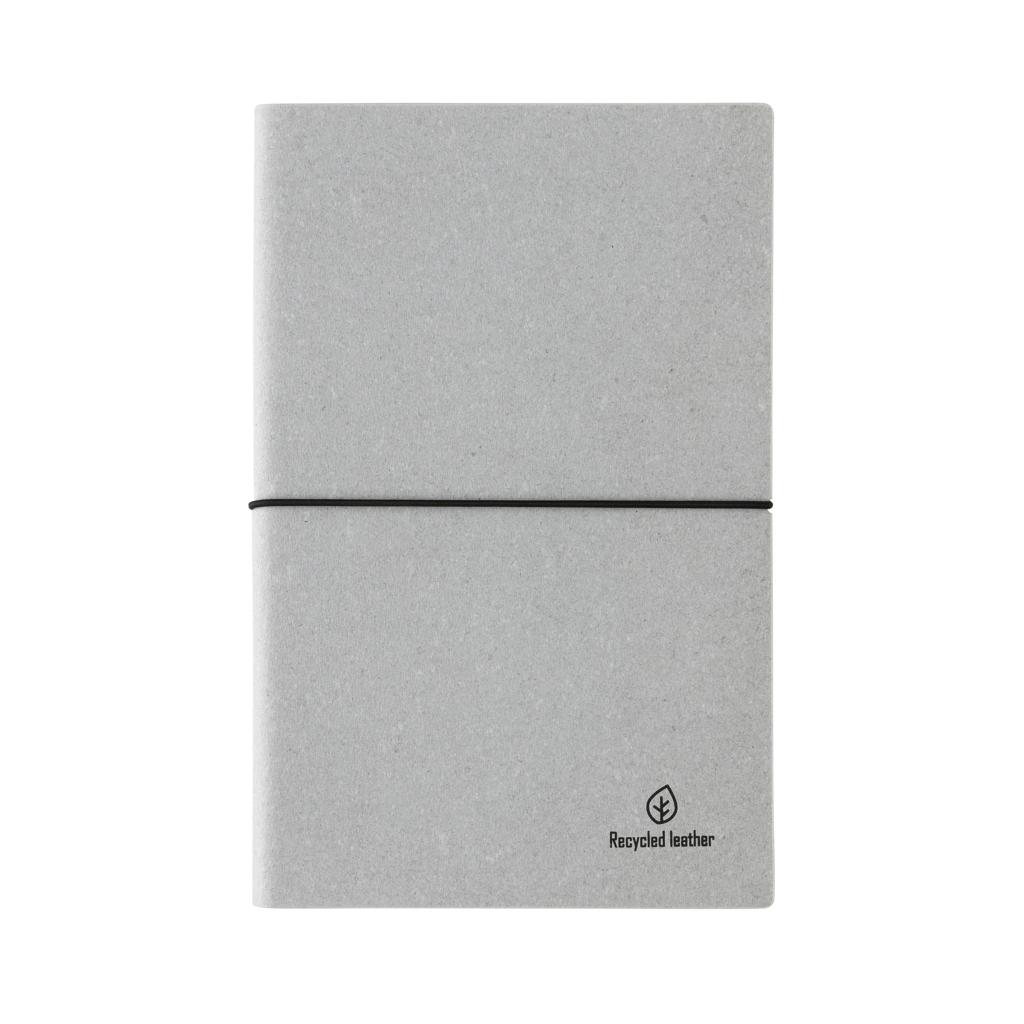 Carnet din piele reciclată A5 light grey