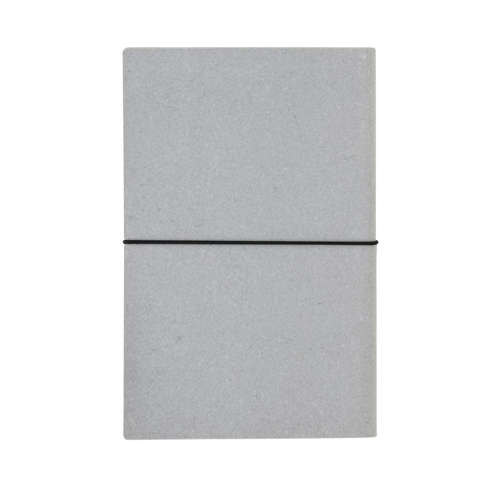 Carnet din piele reciclată A5 light grey