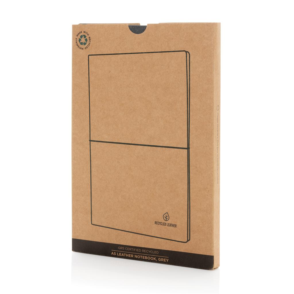 Carnet din piele reciclată A5 grey