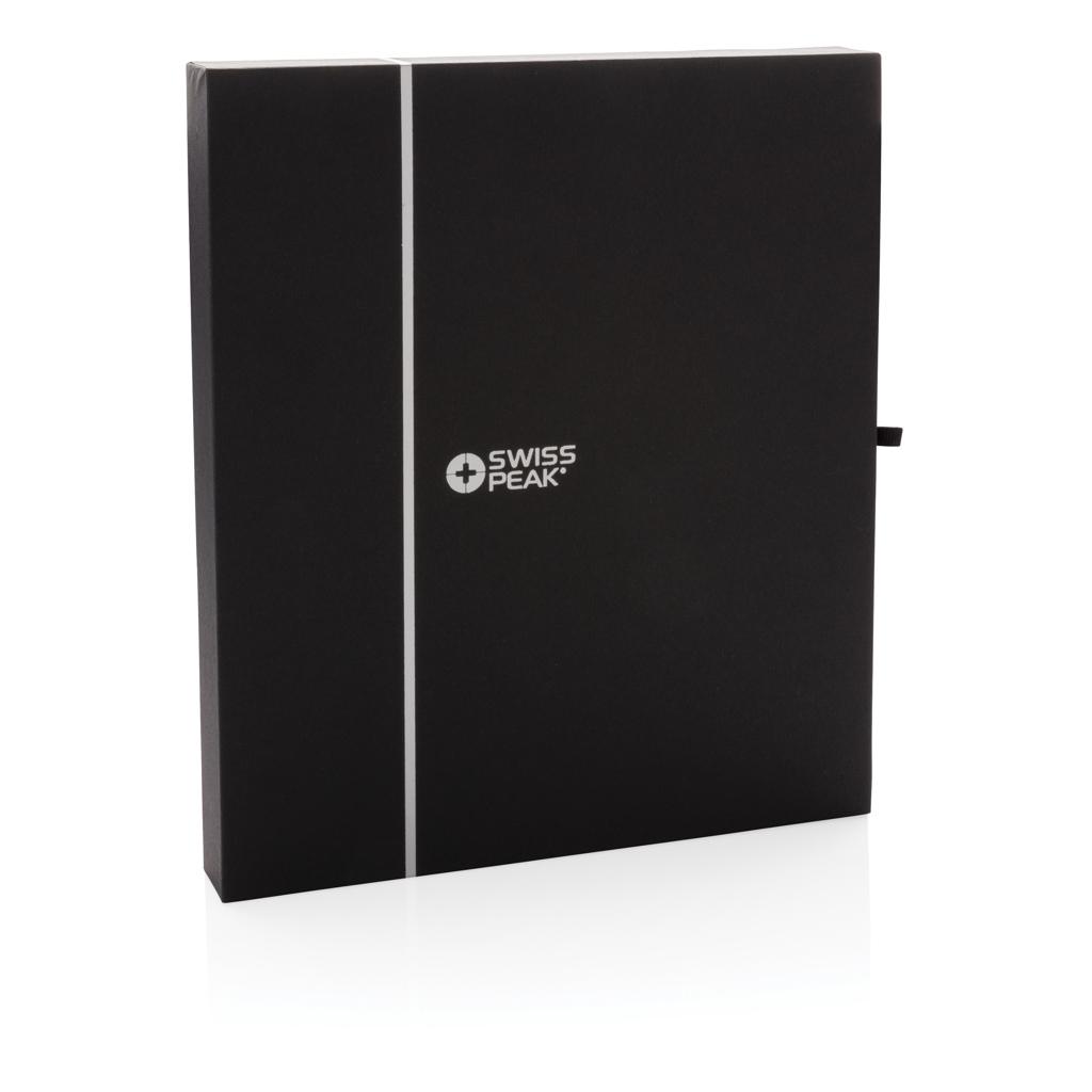 Set carnet de notițe deluxe A5 și pix Swiss Peak black