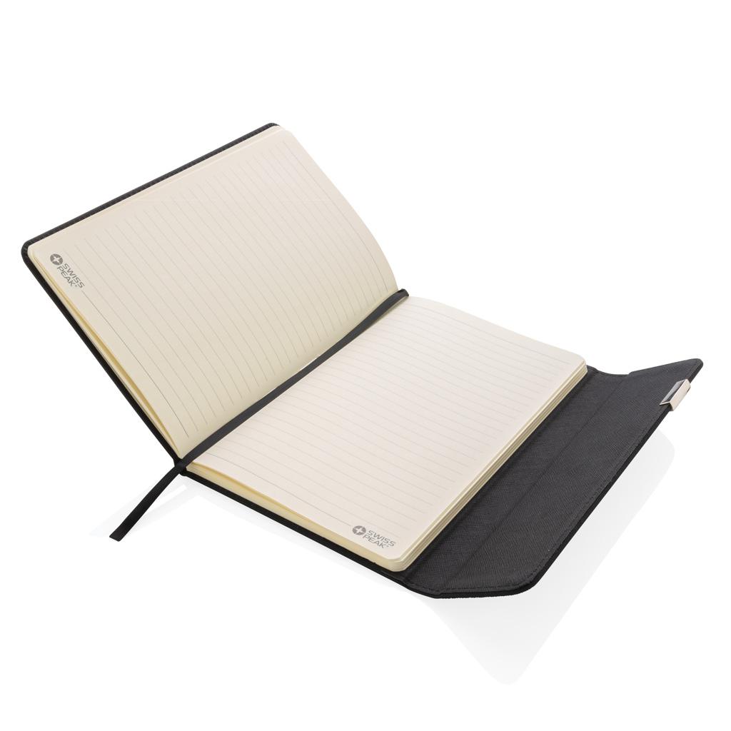 Set carnet de notițe deluxe A5 și pix Swiss Peak black