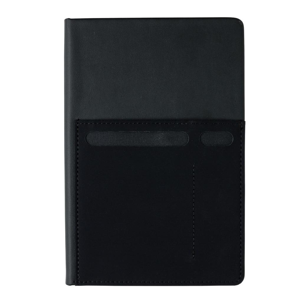 Carnet de notițe deluxe A5 cu buzunare inteligente black