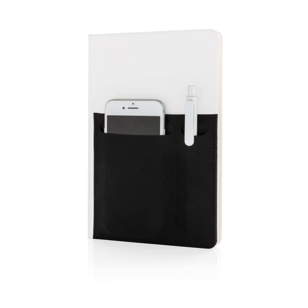 Carnet de notițe deluxe A5 cu buzunare inteligente transparent