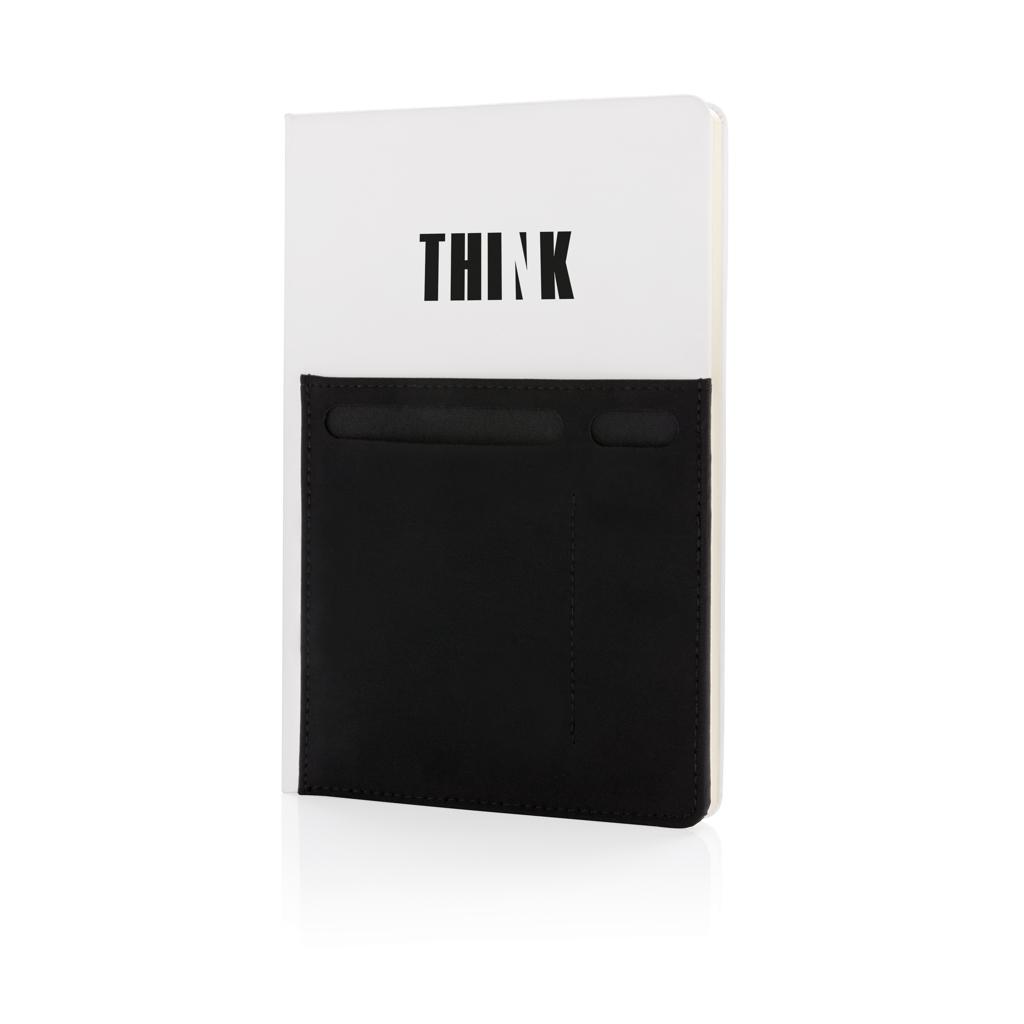 Carnet de notițe deluxe A5 cu buzunare inteligente transparent