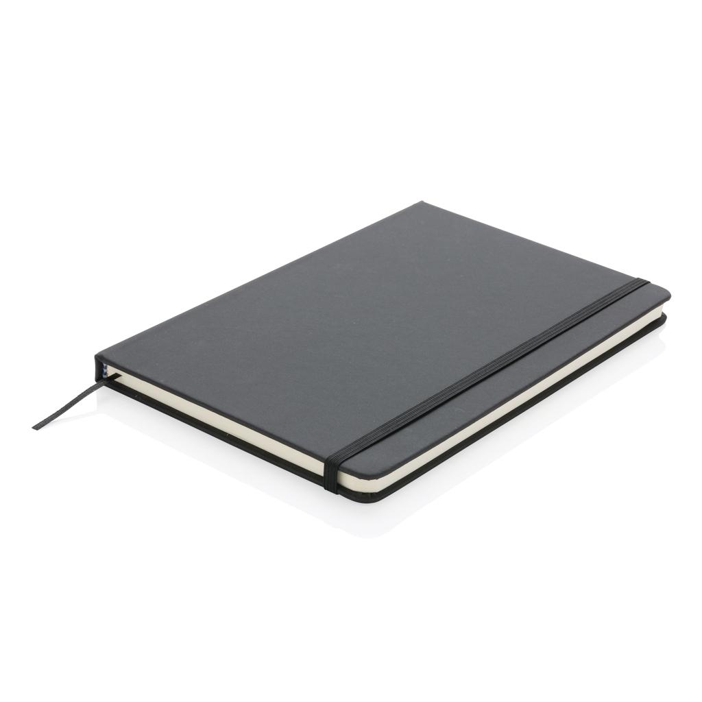 Carnet standard A5 cu copertă tare din PU black