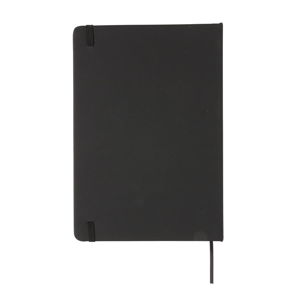 Carnet standard A5 cu copertă tare din PU black