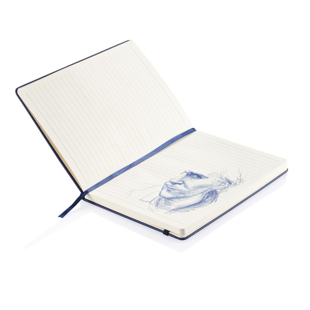 Carnet deluxe A5 cu copertă tare din PU navy