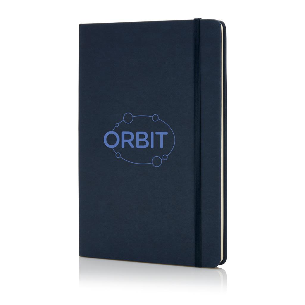 Carnet deluxe A5 cu copertă tare din PU navy