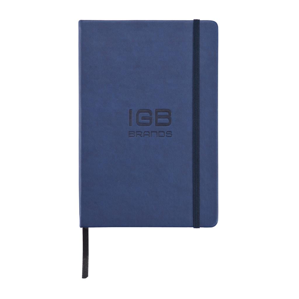 Carnet deluxe A5 cu copertă tare din PU navy