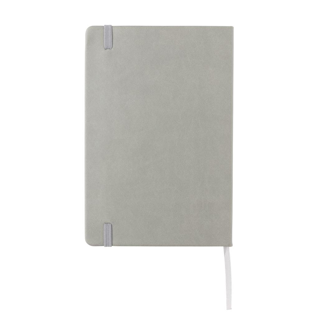 Carnet deluxe A5 cu copertă tare din PU grey