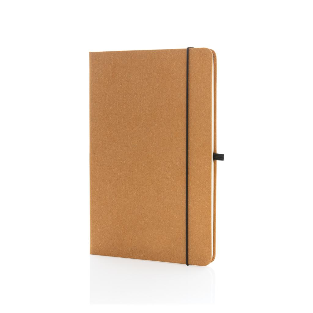 Carnet A5 cu copertă tare din piele reciclată brown
