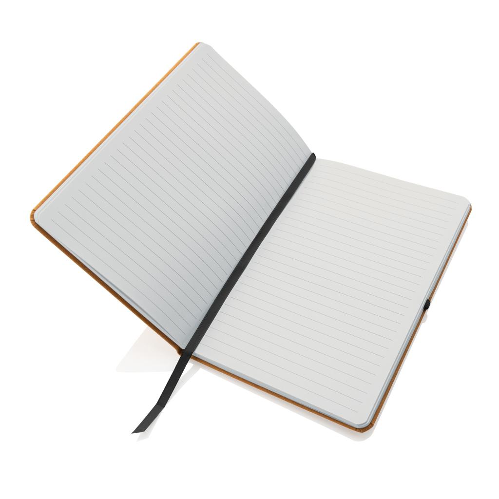 Carnet A5 cu copertă tare din piele reciclată brown