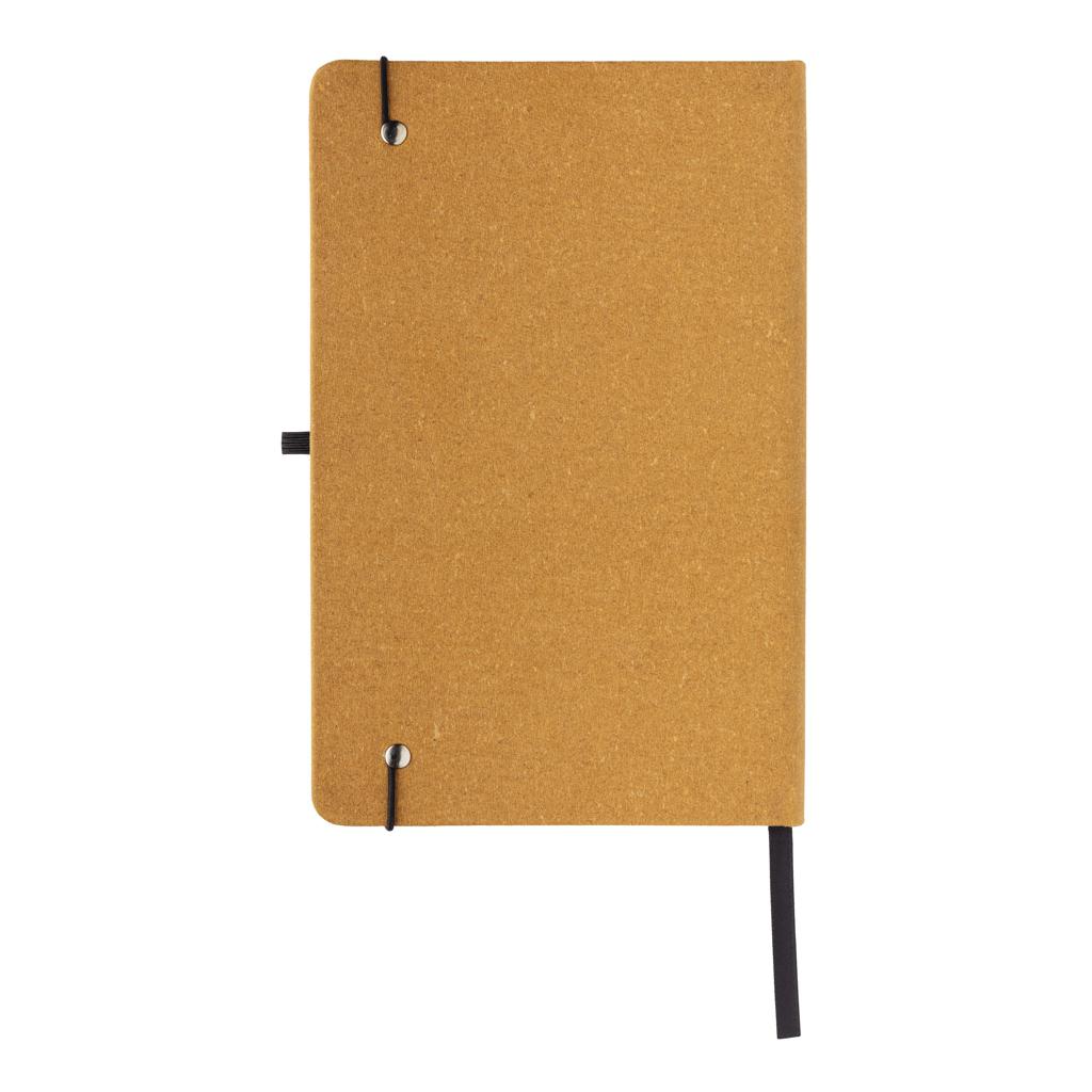Carnet A5 cu copertă tare din piele reciclată brown