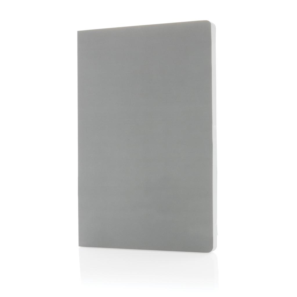 Carnet A5 cu copertă moale din hârtie de piatră Impact grey