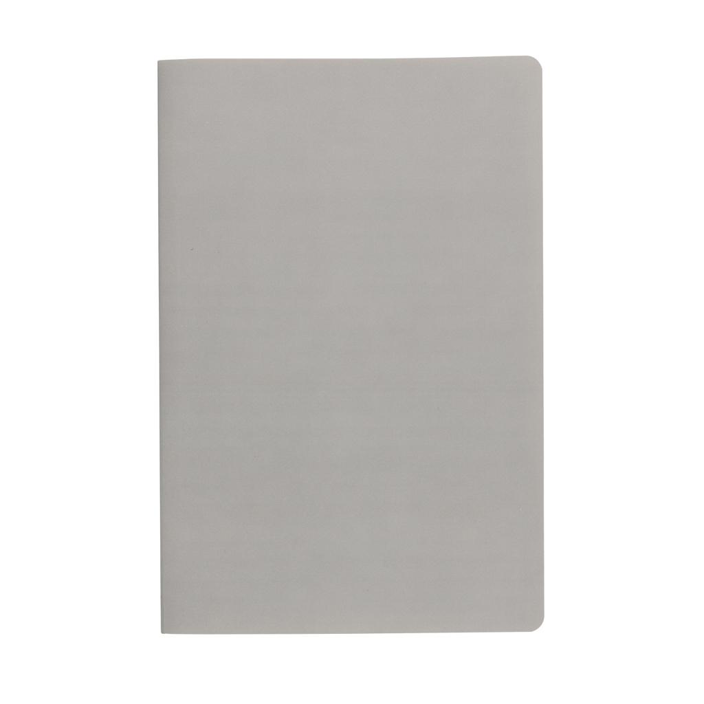 Carnet A5 cu copertă moale din hârtie de piatră Impact grey