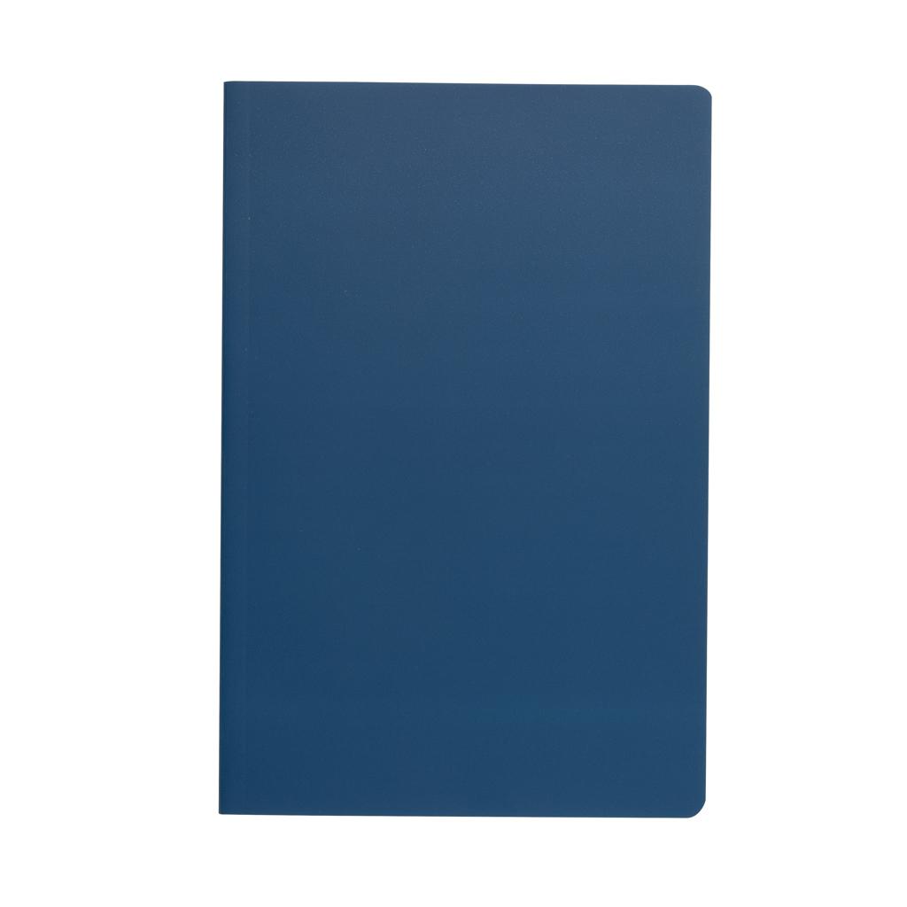 Carnet A5 cu copertă moale din hârtie de piatră Impact blue
