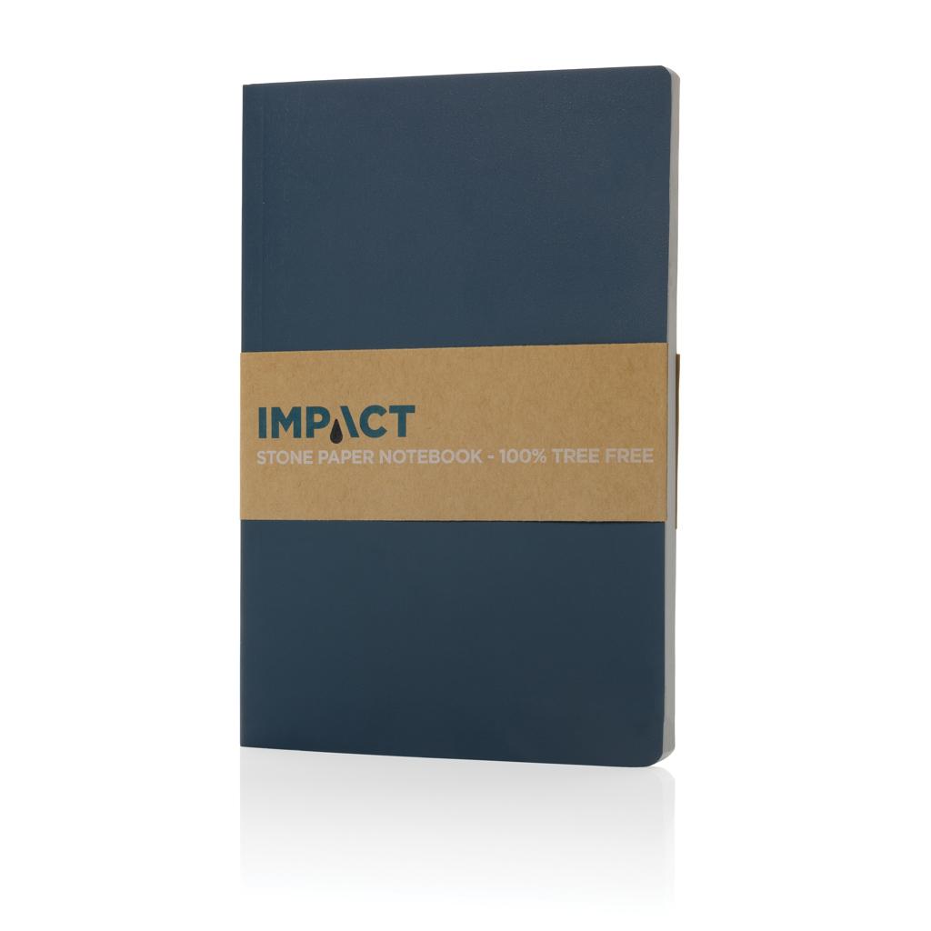 Carnet A5 cu copertă moale din hârtie de piatră Impact blue