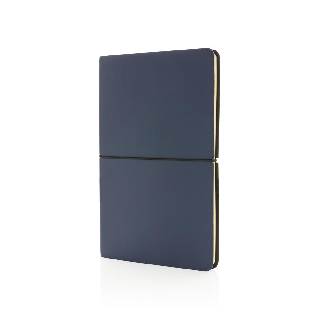 Carnet modern deluxe A5 cu copertă moale navy