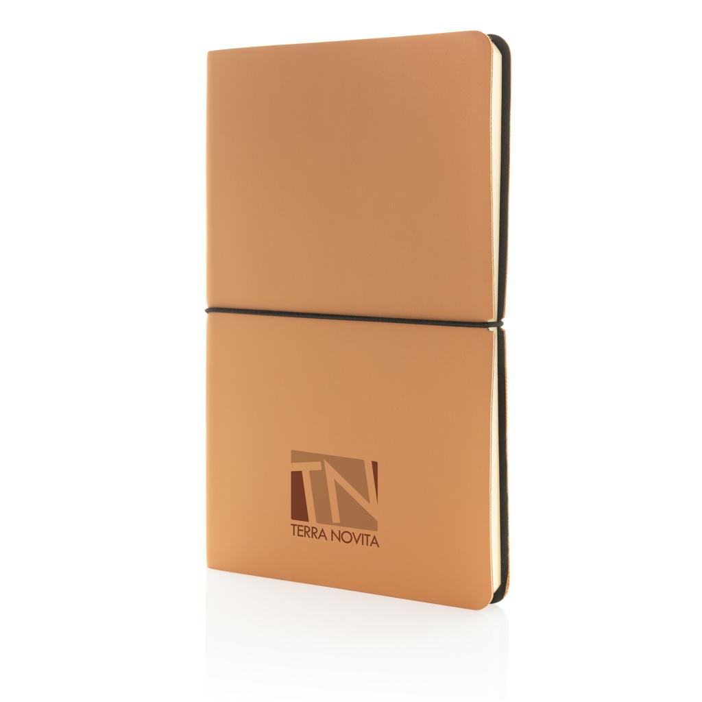 Carnet modern deluxe A5 cu copertă moale brown