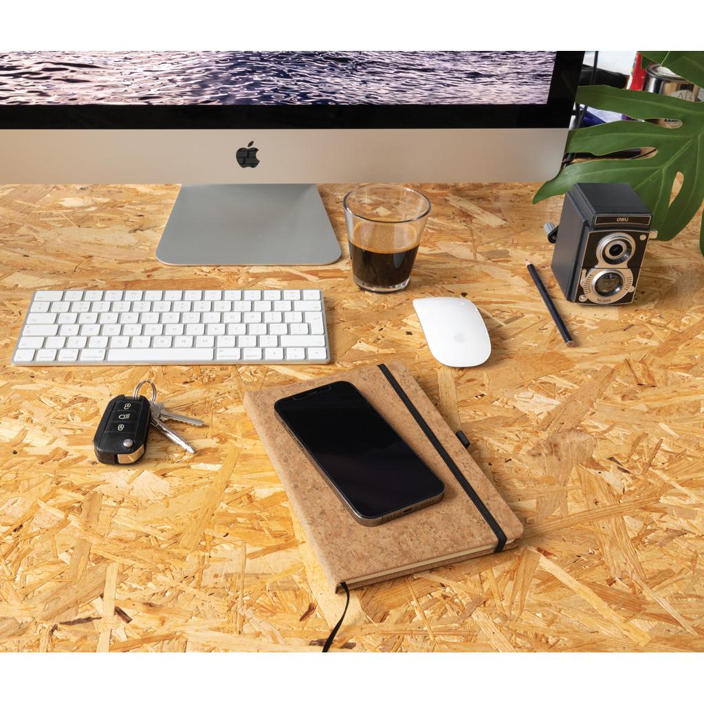 Carnet A5 cu copertă tare din plută brown