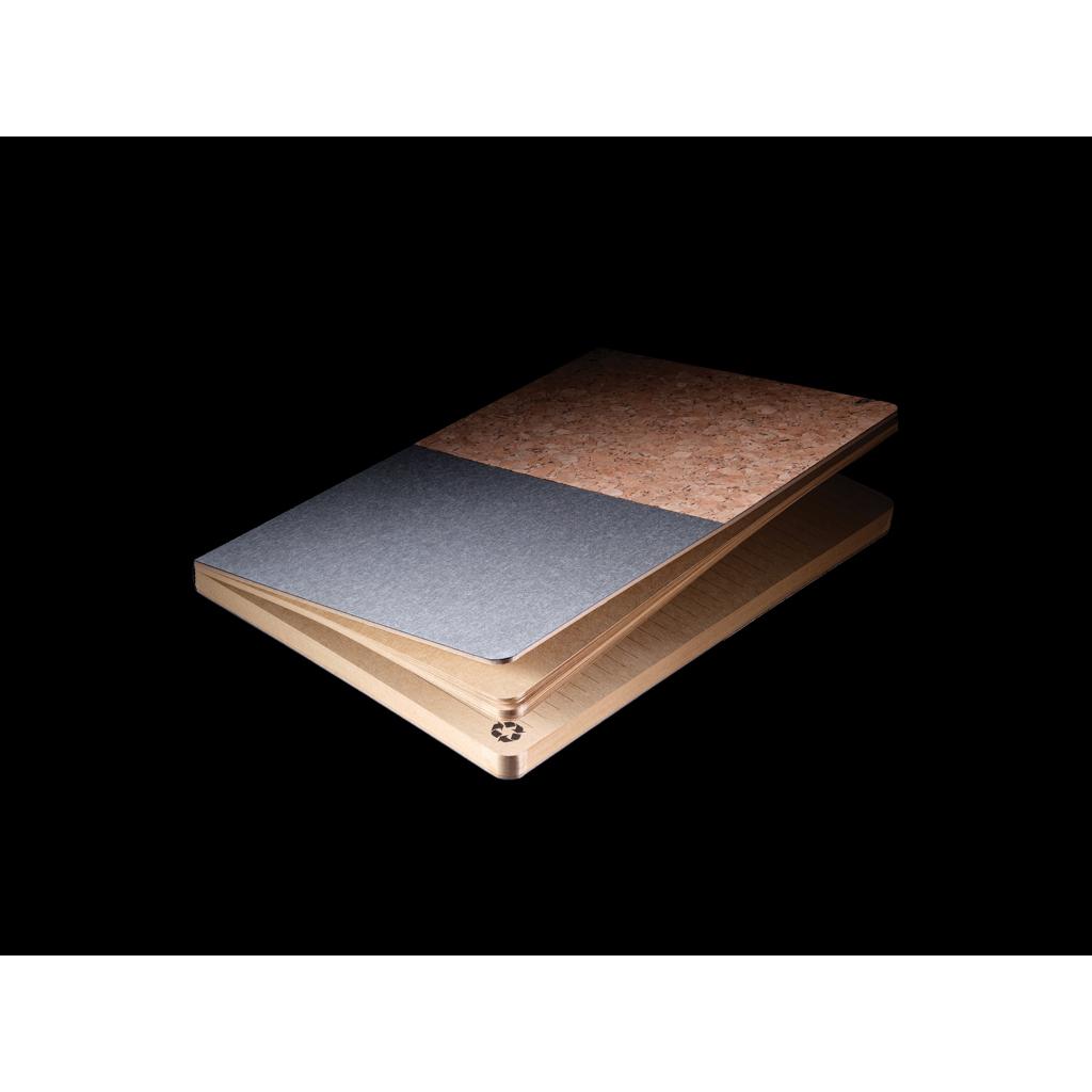 Carnet A5 din plută și kraft black