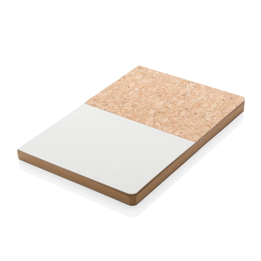 Carnet A5 din plută și kraft grey
