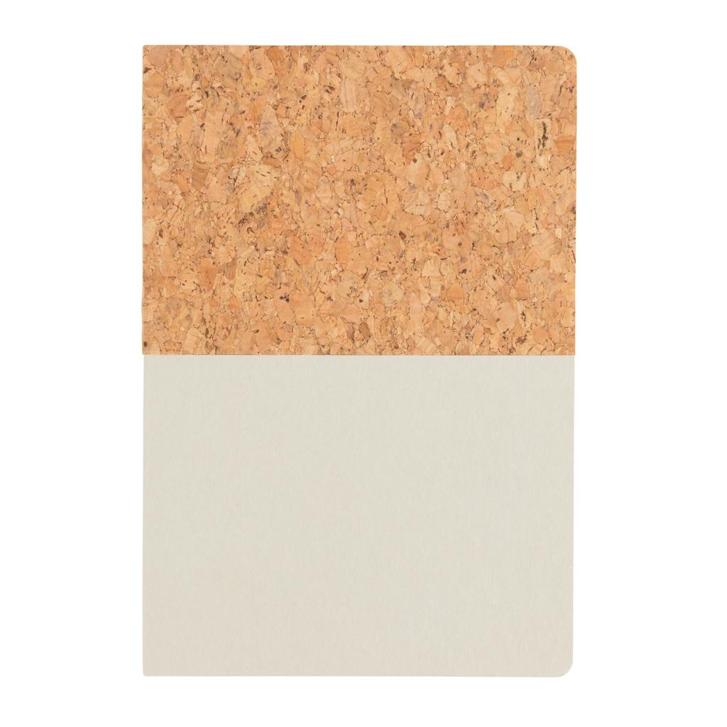Carnet A5 din plută și kraft grey