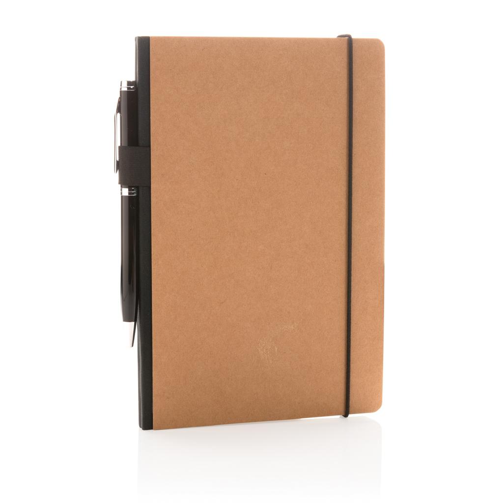 Carnet A5 deluxe cu copertă tare din kraft brown