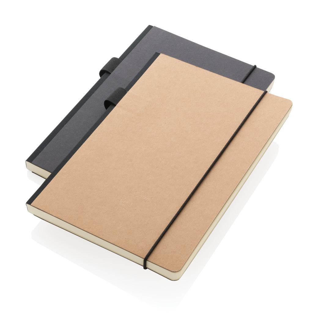 Carnet A5 deluxe cu copertă tare din kraft black