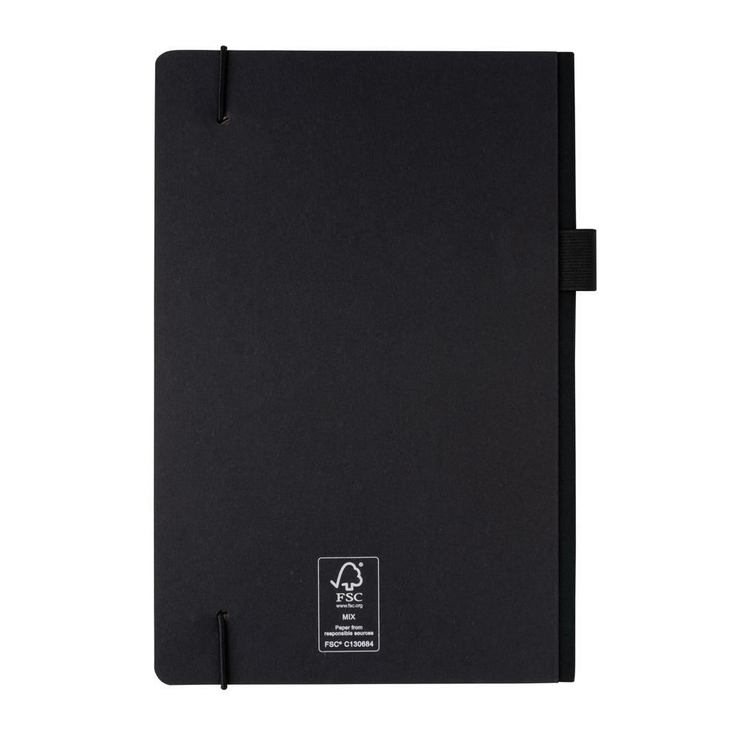 Carnet A5 deluxe cu copertă tare din kraft black