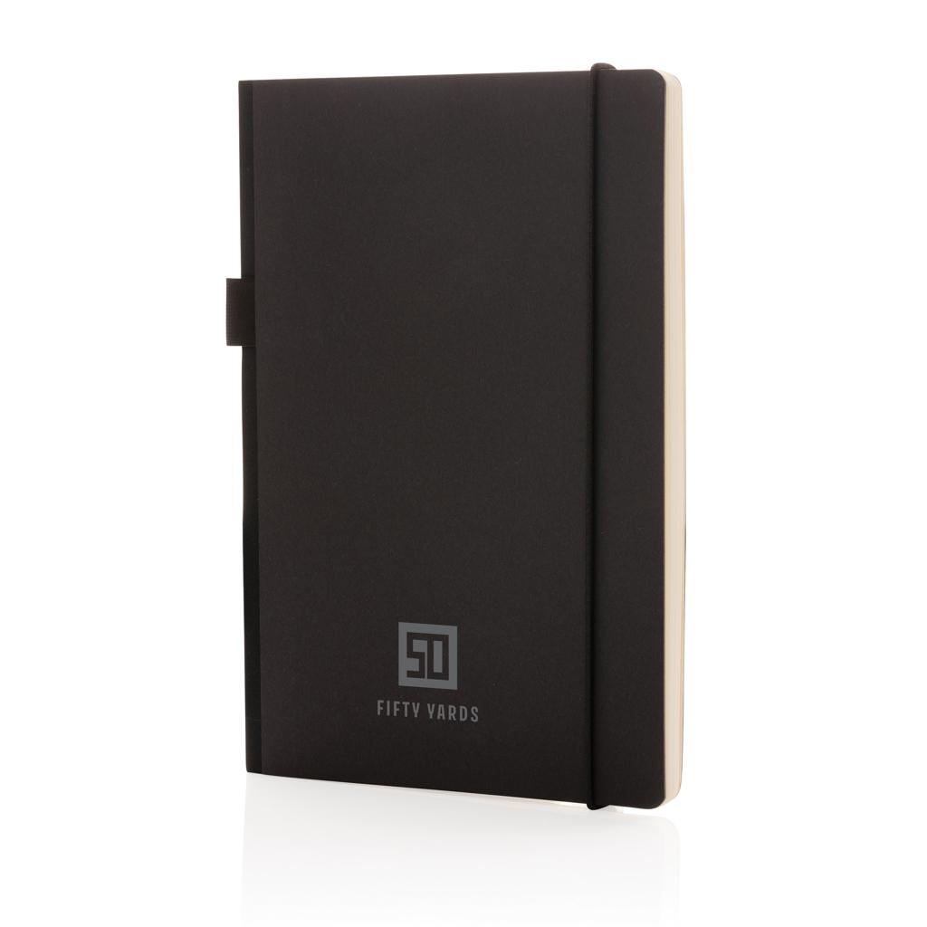 Carnet A5 deluxe cu copertă tare din kraft black