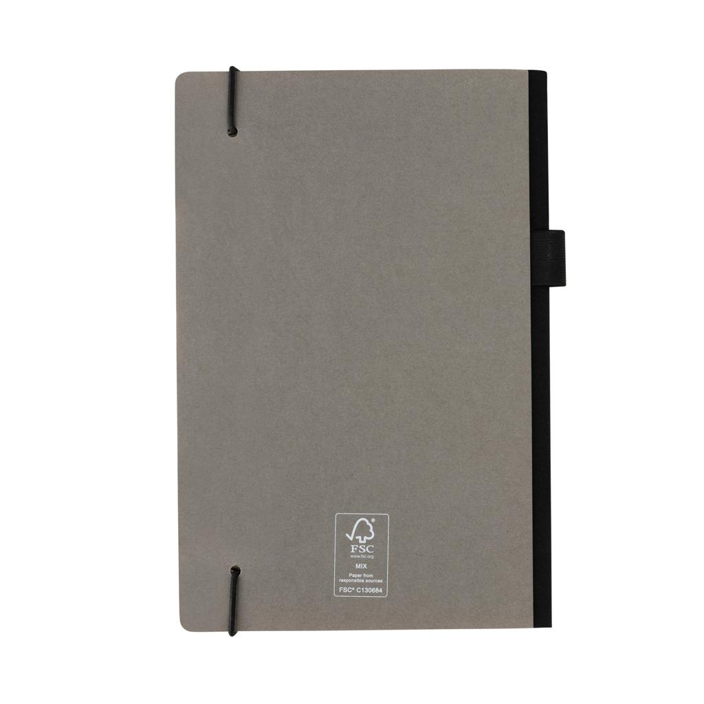 Carnet A5 deluxe cu copertă tare din kraft grey