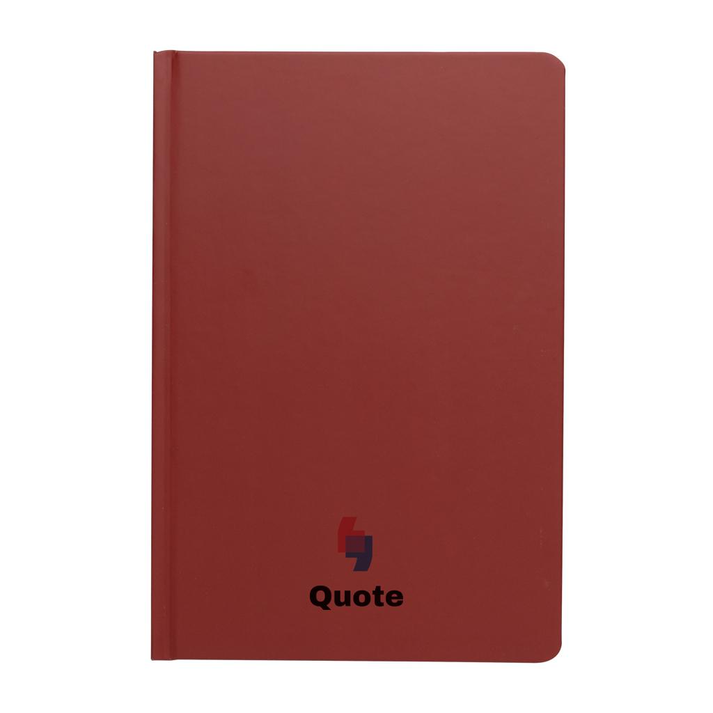 Carnet A5 cu copertă tare din hârtie de piatră Impact red