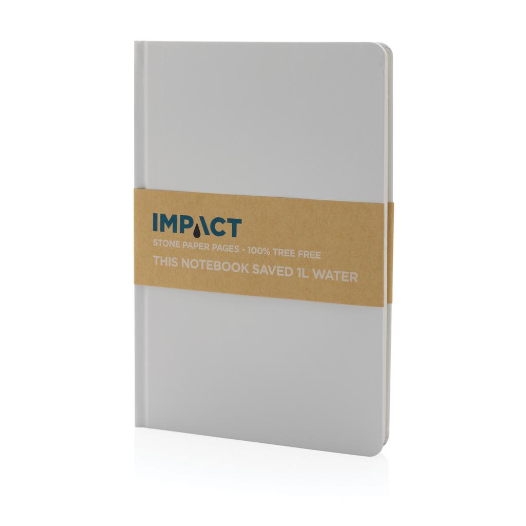 Carnet A5 cu copertă tare din hârtie de piatră Impact transparent