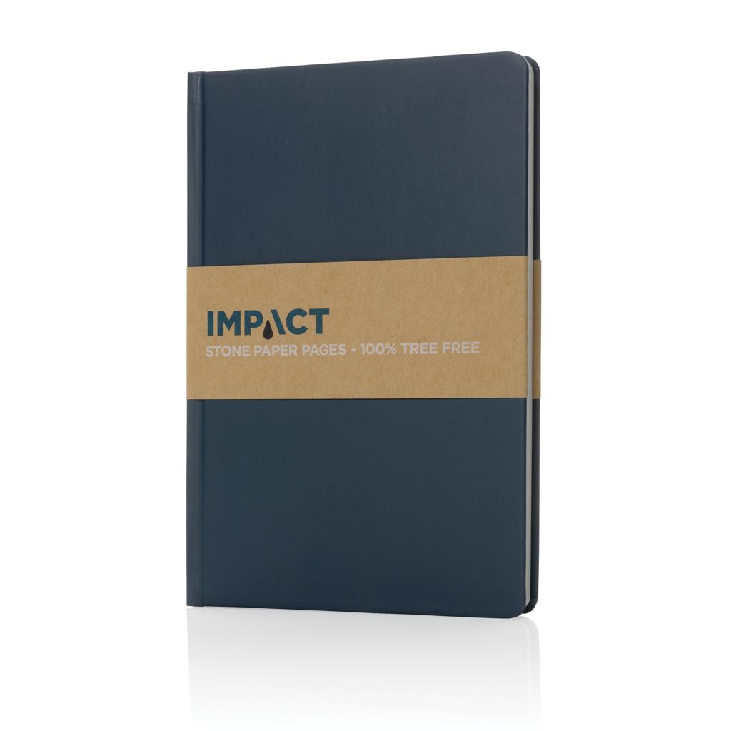 Carnet A5 cu copertă tare din hârtie de piatră Impact blue