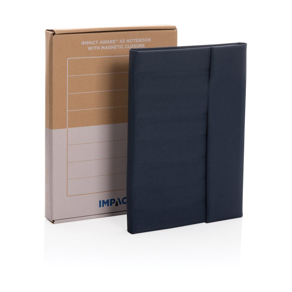 Carnet A5 cu închidere magnetică Impact Aware™ navy