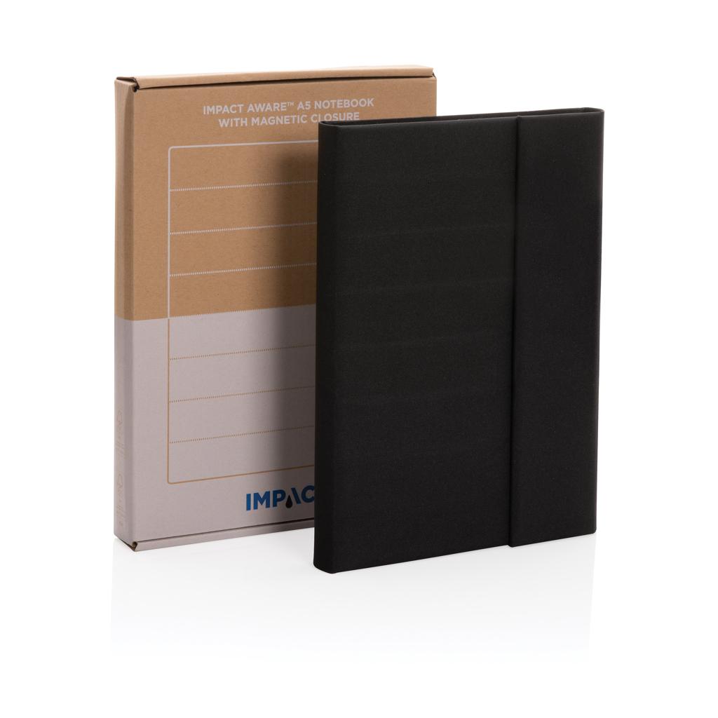 Carnet A5 cu închidere magnetică Impact Aware™ black
