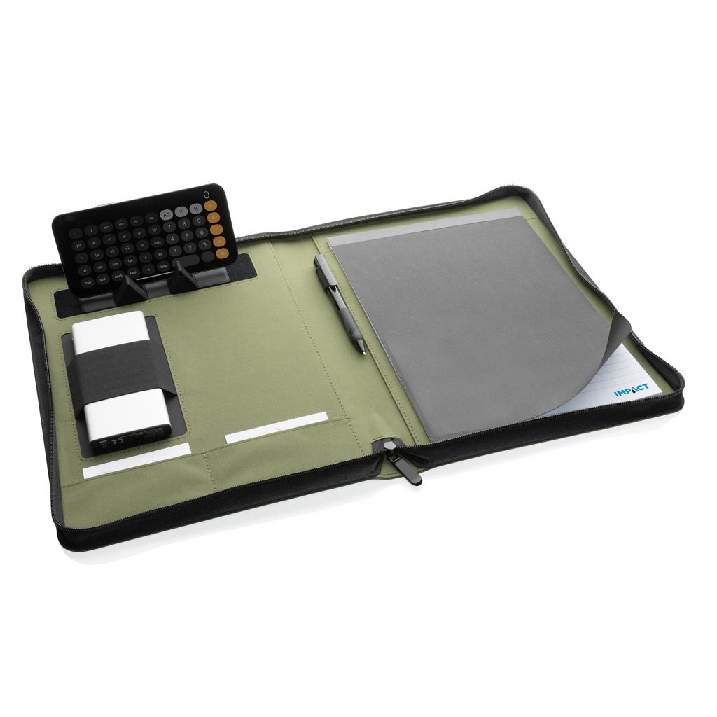 Portofoliu tech deluxe 300D cu fermoar Impact Aware™ green