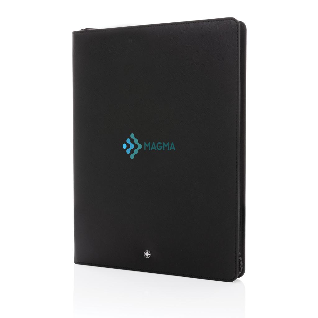 Portofoliu A4 RCS rPU cu fermoar Swiss Peak Heritage black