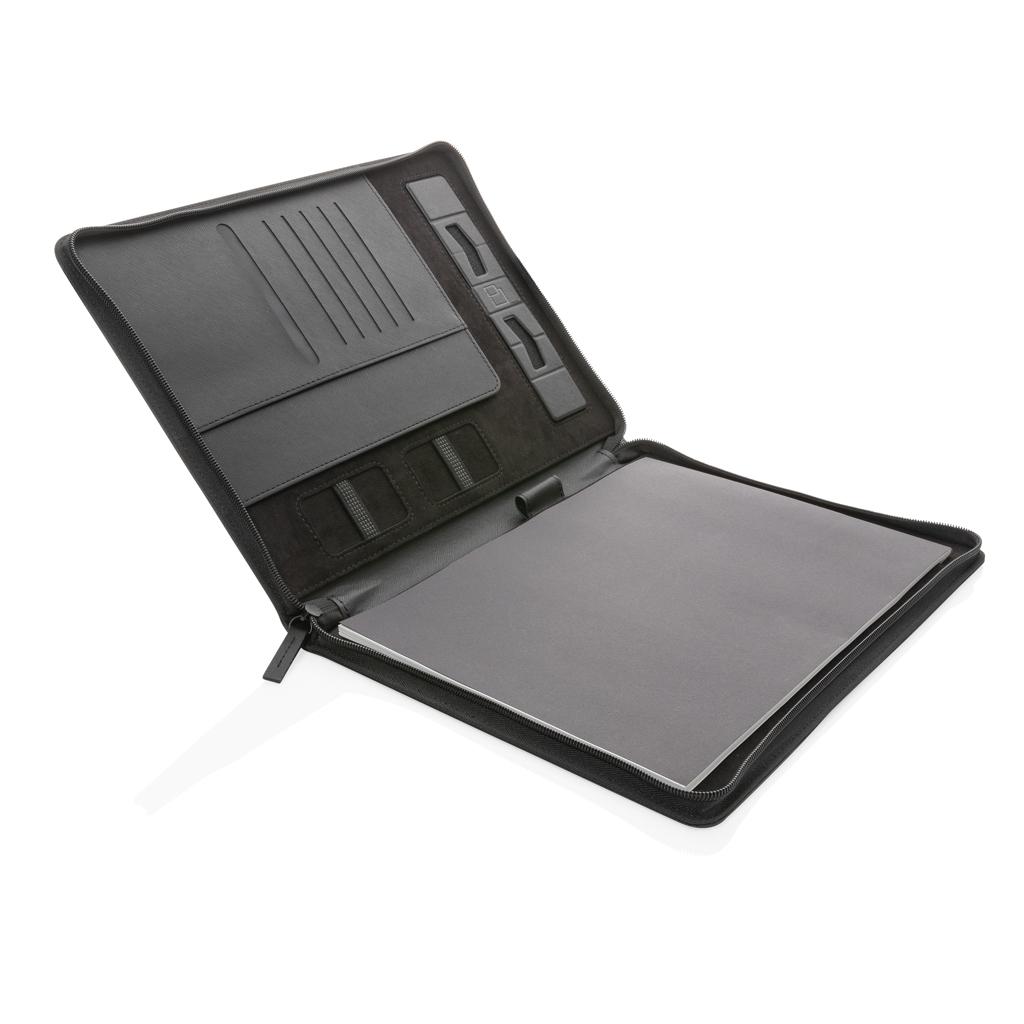 Portofoliu A4 RCS rPU cu fermoar Swiss Peak Heritage black