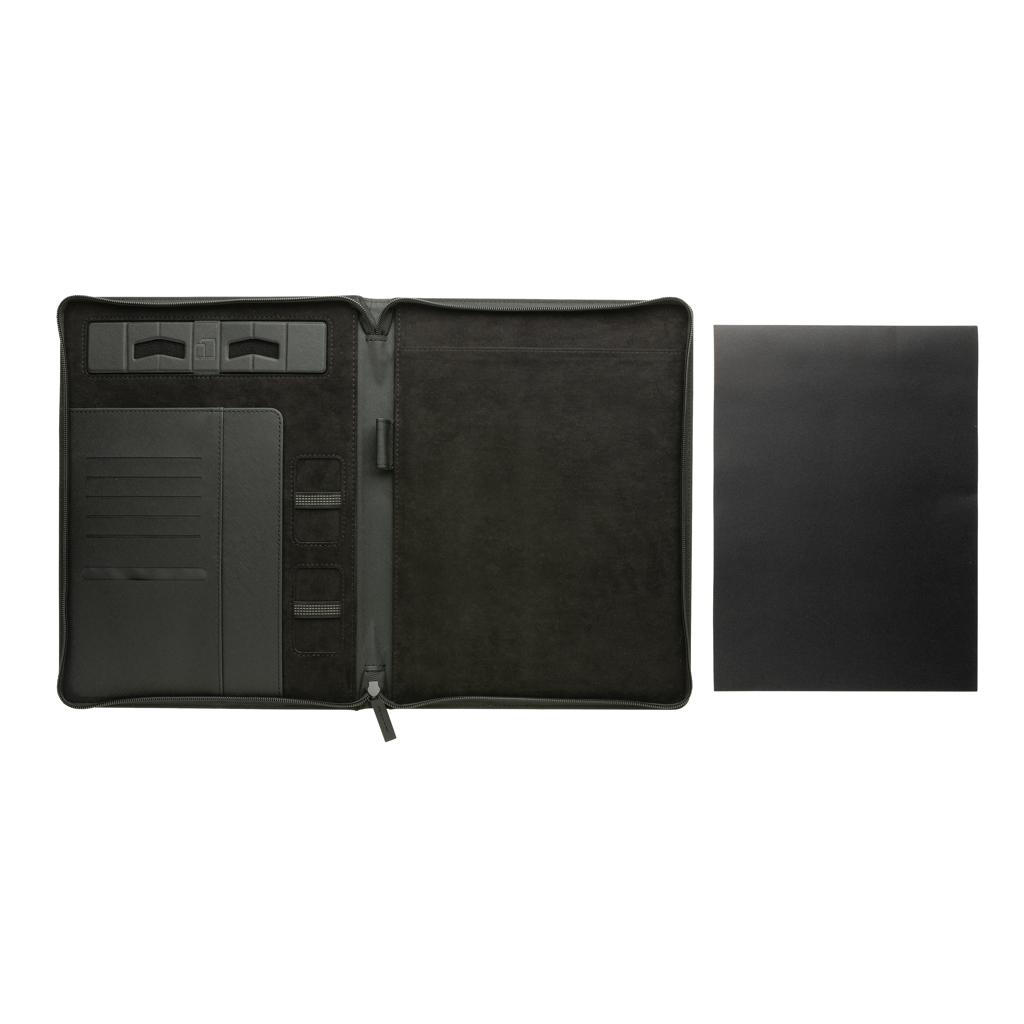 Portofoliu A4 RCS rPU cu fermoar Swiss Peak Heritage black