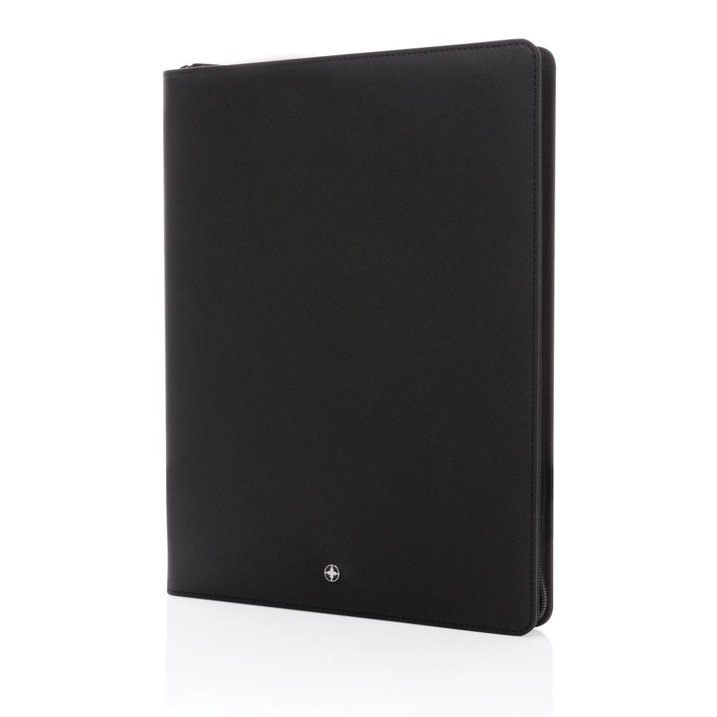 Portofoliu A4 RCS rPU cu fermoar Swiss Peak Heritage black
