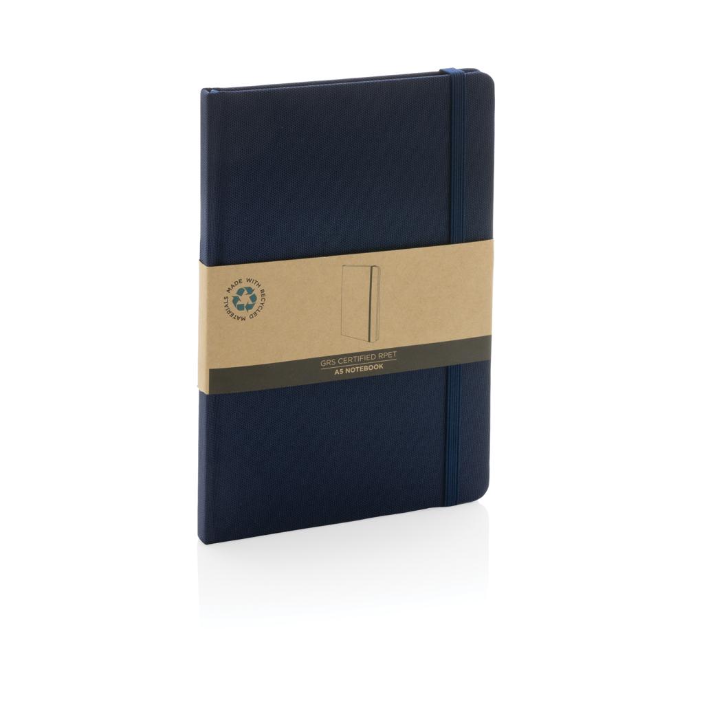 Carnet A5 din RPET certificat GRS navy