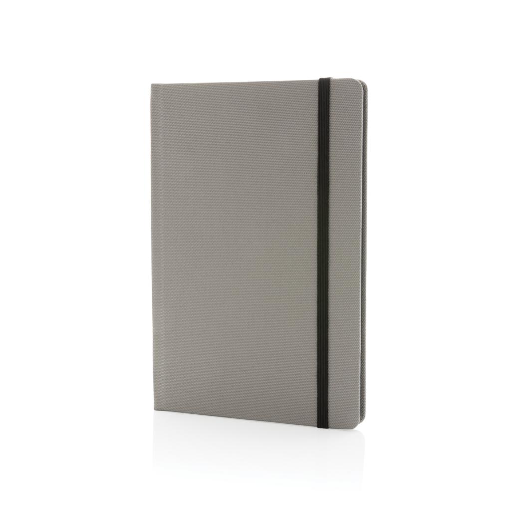 Carnet A5 din RPET certificat GRS grey