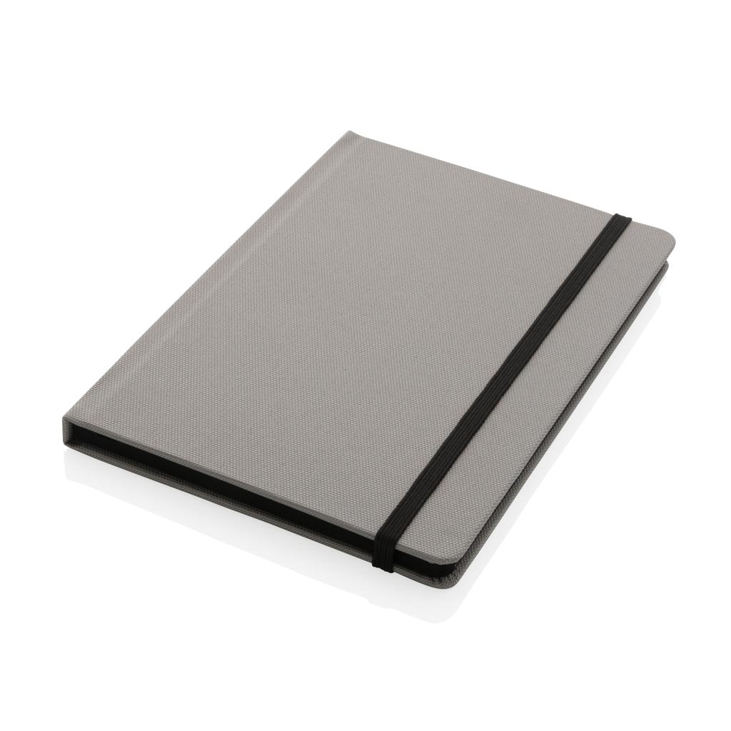 Carnet A5 din RPET certificat GRS grey
